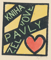 Ex Libris Pavly Zelenkové - V. Janák (lino, 1933) Gesigneerd - Ex-libris