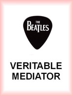 BEATLES MEDIATOR Medium PLECTRUM Guitar Pick (nom Fond Noir) - Zubehör & Versandtaschen