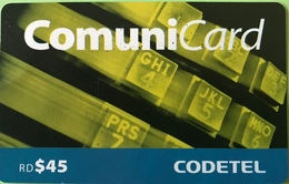 DOMINICAINE  -  Prepaid  - Comuni-Card - Verizon -  RD$45 - Dominicaine