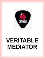 GREEN DAY MEDIATOR Medium PLECTRUM Guitar Pick - Accessories & Sleeves