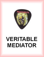 IRON MAIDEN MEDIATOR Medium PLECTRUM Guitar Pick (fond Noir) - Accessories & Sleeves