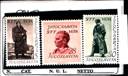 93388) ITALIA.-TRIESTE ZONA B (STT VUJNA)-1952-60° Compleanno Maresciallo Tito-2 V. MLH*+MNH** - Mint/hinged