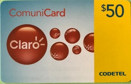DOMINICAINE  -  Prepaid  - ComuniCard - Codetel  - $50 - Dominicaine