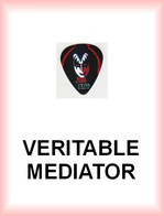 KISS MEDIATOR Medium PLECTRUM Guitar Pick GENE SIMMONS - Zubehör & Versandtaschen