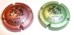 Capsule Champagne Durand Veuve Lot De 2 Rosé/noir Vert/noir - Durand (Veuve)