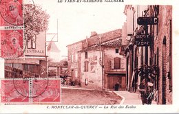 MONTCLAR DE QUERCY  -  La Rue Des Ecoles  -  N°4 - Montclar De Quercy