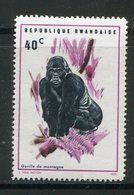 RWANDA- Y&T N°371- Neuf Avec Charnière * (singes-gorilles) - Gorilles