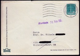 Germany Stolberg 1957 / Funkturm, Ausstelungshallen Berlin, Radio Tower / Postal Stationery / Grunenthal / Zuruck - Enveloppes Privées - Oblitérées