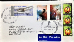 Canada, Circulated Cover To Portugal, "Astronomy", "Aviation", "Aircraft", "Insects", "Ladybug", 2009 - Lettres & Documents