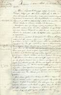 REAUMUR 1836 POUZAUGUES EXPLOITATION DE TERRAIN GIRARDIERE ACTE NOTARIE DOCUMENT HISTORIQUE DE VEXIAU 85 VENDEE - Pouzauges