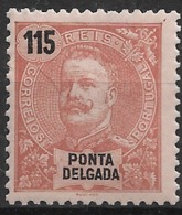 Ponta Delgada – 1898 King Carlos 115 Réis - Ponta Delgada