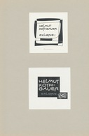 Ex Libris Helmut Kothbauer - Roland Roveda (1928-2013) Gesigneerd - Bookplates