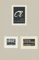 Ex Libris Lou Asperslag + Mirko Kazl + G. Jan Rhebergen - Roland Roveda (1928-2013) Gesigneerd - Bookplates