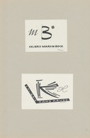 Ex Libris Marein Bock + Hans Kruse - Roland Roveda (1928-2013) Gesigneerd - Bookplates
