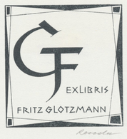 Ex Libris Fritz Glotzmann - Roland Roveda (1928-2013) Gesigneerd - Ex-Libris