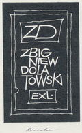 Ex Libris Zbigniew Dolatowski - Roland Roveda (1928-2013) Gesigneerd - Ex-libris