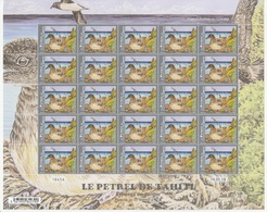Polynésie Française / Tahiti - Planche/Feuille De 25 Timbres Neufs / 10 F / 14-01-2019 / Le Pétrel De Tahiti - Unused Stamps