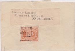 Préo Roulette 2628A Bruxelles 1921 Brussel Albert I >> Anderlecht  Manchon/ Wikkel - Rolstempels 1920-29