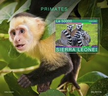 2020-01- SIERRA LEONE Stamps Face Value Price  PRIMATES   1V      MNH** - Chimpanzés