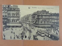 Bruxelles Place De La Bourse Et Boulevard Anspach - Places, Squares