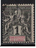 INDE         N°  YVERT  :  1 (1)   OBLITERE       ( Ob   5/19  ) - Used Stamps