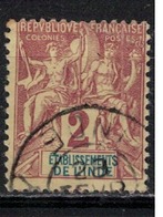 INDE         N°  YVERT  :  2  OBLITERE       ( Ob   5/19  ) - Used Stamps