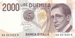 ITALIA BANCONOTA DA LIRE 2000  MARCONI SERIE SA 951569 H   FDS - 2.000 Lire