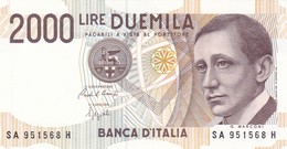 ITALIA BANCONOTA DA LIRE 2000  MARCONI SERIE SA 951568 H   FDS - 2000 Lire