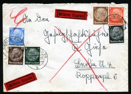 A6646) DR Orts-Express-Brief Von Berlin 11.07.40 Mit 6-Farben-Frankatur Rohrpost - Covers & Documents