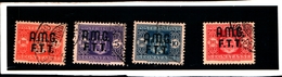 93428) ITALIA.- Trieste AMG-FTT- 1947-Segnatasse SOPR. SU 2  RIGHE-n° 1/4- 4 Valori USATI - Postage Due