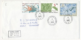 TAAF - Enveloppe Affr. 8,40 Ilot Des Apotres + 2,80 Blechnum + 1,10 Lithodes - Alfred Faure Crozet - 1/1/1989 - Briefe U. Dokumente