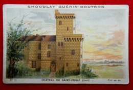 Chromo Chocolat Guérin-Boutron / Le Château De St Privat N°17 - Guérin-Boutron