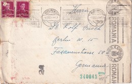 ROUMANIE 1941 LETTRE CENSUREE DE BUCAREST POUR BERLIN - Cartas De La Segunda Guerra Mundial