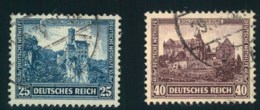 1932, Nothilfe Burgen Und Schlösser Höchstwerte 25 Und 50 Pfg. Gestempelt - Usados