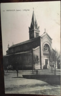 Cpa, RENAGE, L'église, éd C.Baffert,écrite En 1925, Isère-38 - Renage