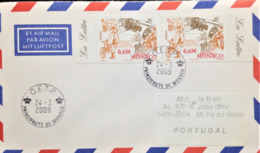 Monaco, Cirulated Cover To Portugal, "Europa Cept", "Written Letters", 2009 - Briefe U. Dokumente