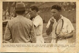 Sport     Tennis    La Coupe Davis A Roland Garros  Jean Borotra  Marcel Bernard René Lacoste - Tennis