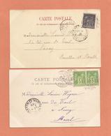 06 Villefranche Lot 2 Cpa Cachet 1899 - 1877-1920: Semi Modern Period
