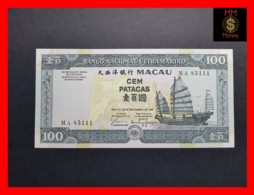 MACAU BANCO NACIONAL ULTRAMARINO 100  Patacas 20.12.1999 P. 73  UNC - Macau