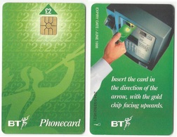 BT PHONECARD – GREAT BRITAIN - UK - INSTRUCTIONS – 1998 – GREEN - TWO POUNDS - USED - Other & Unclassified