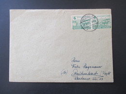SBZ 1946 Provinz Sachsen Nr. 85 Waagerechtes Paar MeF Fernbrief Delitzsch Naach Reichenbach Vogtland - Zona Sovietica