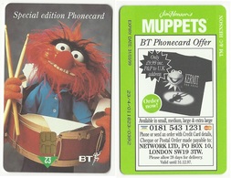 BT PHONECARD – MUPPETS ANIMAL – SPECIAL EDITION - 1999 – BRITISH TELECOM - GREAT BRITAIN - UK - USED - Andere & Zonder Classificatie