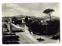 V4783 Fano (Pesaro Urbino) - Via Flaminia - Giardini Roma - Panorama / Viaggiata 1953 - Fano