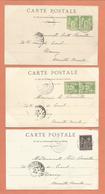 71 Macon   Lot 3 Cpa Cachet  1900 - 1877-1920: Semi-moderne Periode