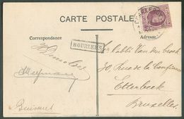 15c. Houyoux Obl. Sc CHARLEROI 1 Sur CV (Ab. N-D De Scourmont à Forges CHimay) Du 1-IV-1926 + Griffe BOURLERS Vers Etter - Linear Postmarks