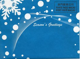 MACAU 2005 CHRITSMAS GREETING CARD & POSTAGE PAID COVER - Postwaardestukken