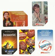 ITALY PHONECARDS 1997 – 1998 – CARTA TELEFONICA – Lot Of FIVE (5) – USED - Andere & Zonder Classificatie