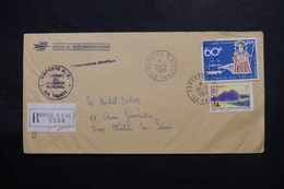 POLYNÉSIE - Enveloppe Des PTT En Recommandé De Papeete Pour La France En 1973, Affranchissement Plaisant - L 56043 - Briefe U. Dokumente