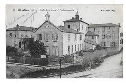 42  -  CPA  De  CHARLIEU  -  Ecole  Supérieure  Et  Professionnelle  En 1918 - Charlieu