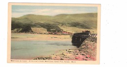 MONT LOUIS, Quebec, Canada, Town At The River's Mouth , Old White Border PECO Postcard - Gaspé